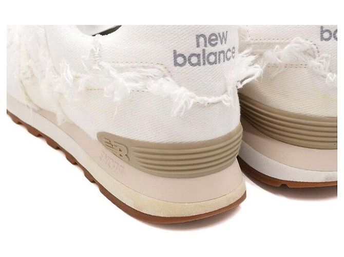 Miu Miu Zapatillas New Balance Denim White Blanco - vista 9