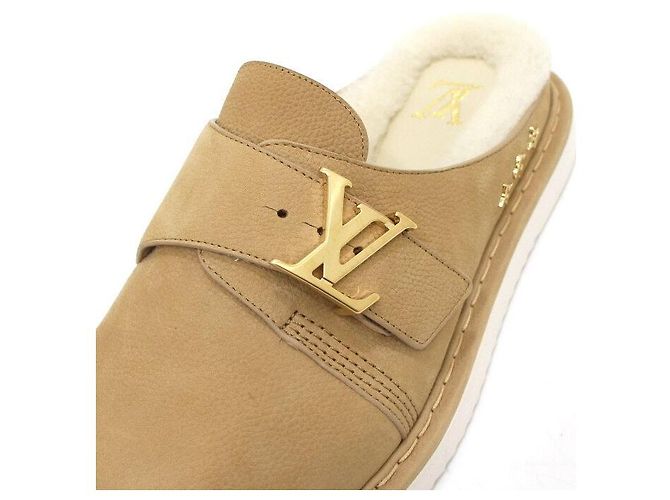Louis Vuitton Mule Easy in shearling da donna Marrone - vista 5