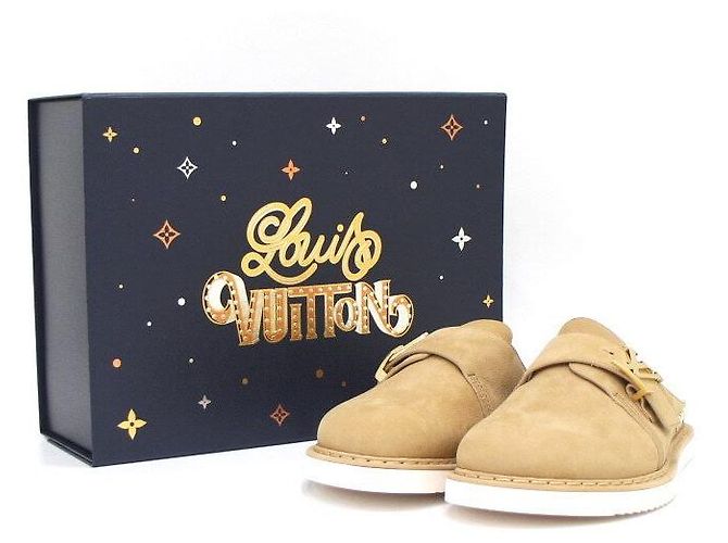 Louis Vuitton Mule Easy in shearling da donna Marrone - vista 7