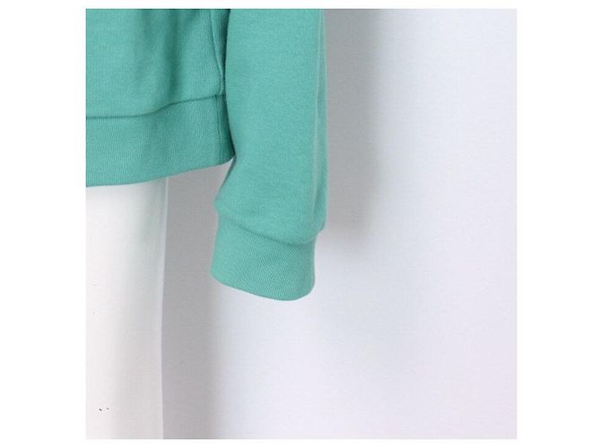 Gucci Unisex Baumwoll-Anorak Kapuzen-T-Shirt mit Ananas-Logo Saison Grün - Ansicht 3