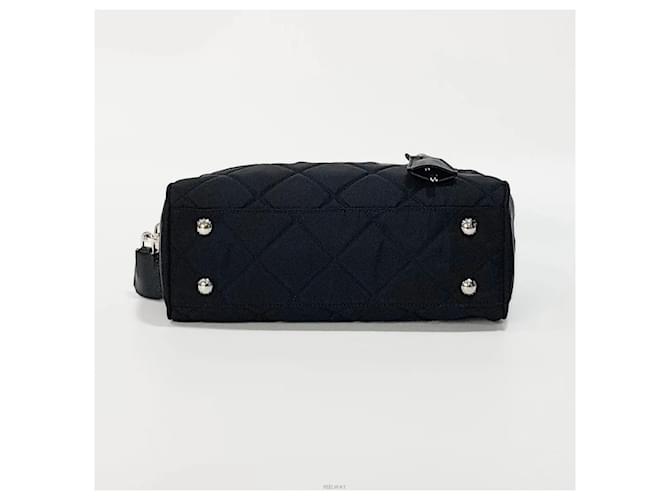 Prada Pocono Small Quilted Chain Shoulder Bag Nero - vista 6