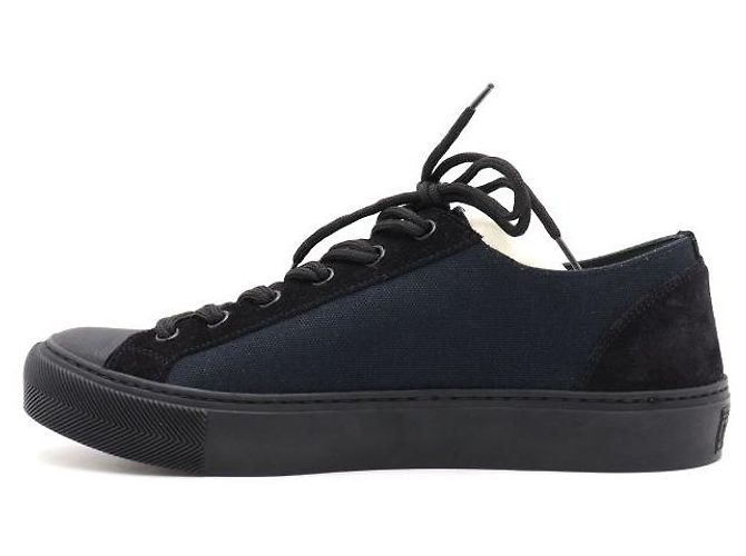 Louis Vuitton Sneakers da uomo in scamosciato nero e tela navy Tattoo Blu - vista 4