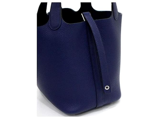 Hermès Borsa Tote Picotin Lock Blu - vista 9