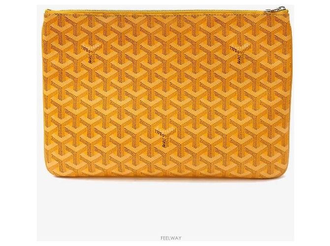 Goyard Clutch Sena MM Amarelo - vista 3