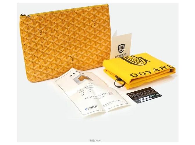 Goyard Clutch Sena MM Amarelo - vista 8