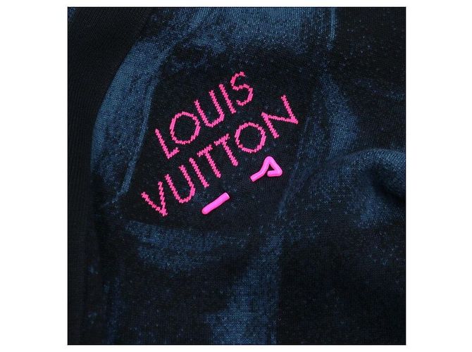Louis Vuitton Cardigan in jacquard Damier Salt Blu - vista 6