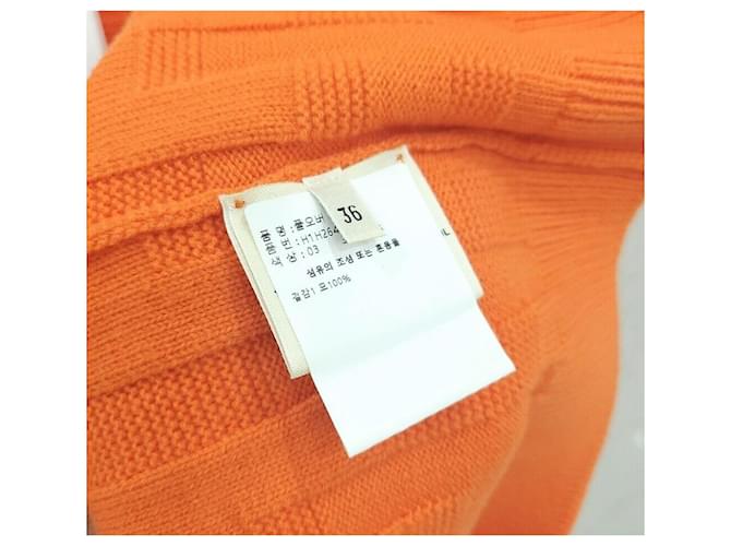 Hermès Suéter de malha Laranja - vista 5