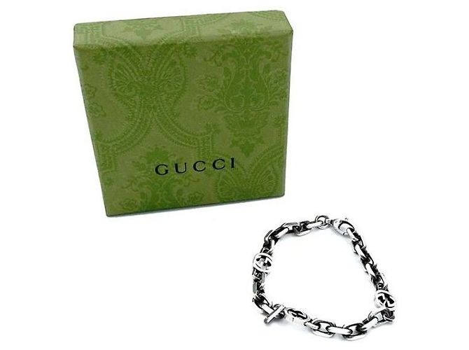 Gucci Armband mit ineinandergreifenden Silberketten - Ansicht 6