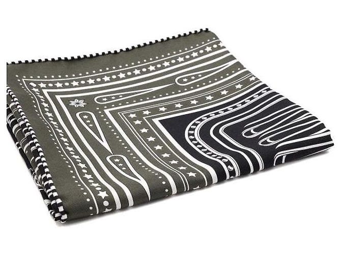 Hermès Grand Tralala Seidentuch Bandana Braun - Ansicht 3
