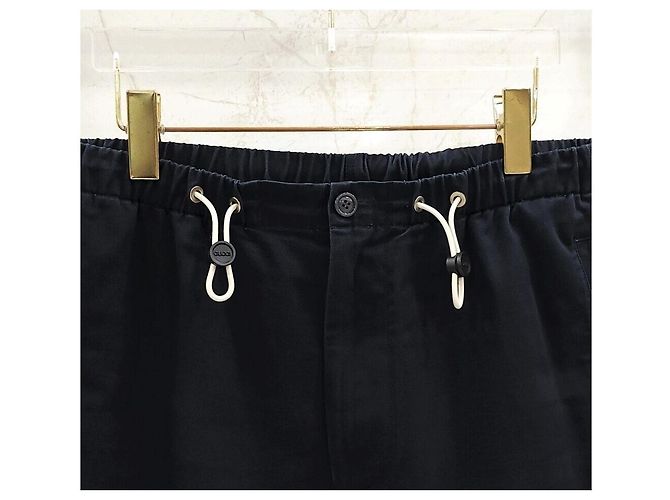 Gucci Pantaloncini con logo ricamato blu navy - vista 3