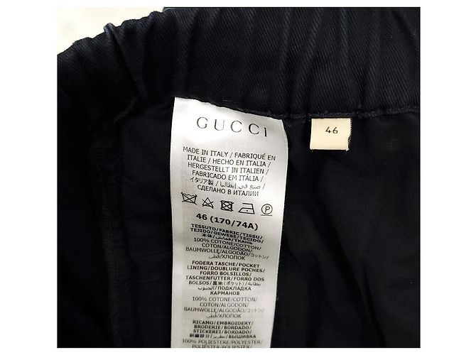 Gucci Pantaloncini con logo ricamato blu navy - vista 5