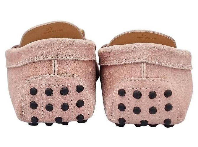 Tod's Wildleder-Fahrschuhe Pink - Ansicht 4