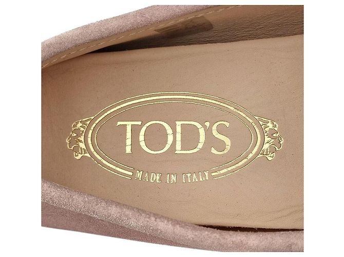 Tod's Wildleder-Fahrschuhe Pink - Ansicht 5
