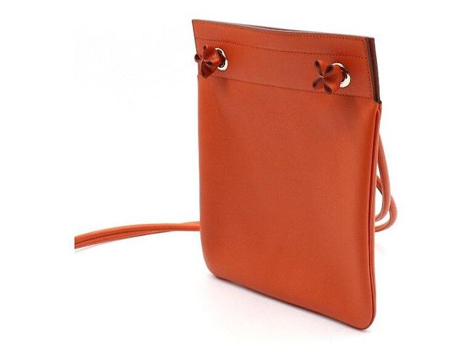 Hermès Borsa a tracolla mini Sakalyn Orange Swift Arancione - vista 2