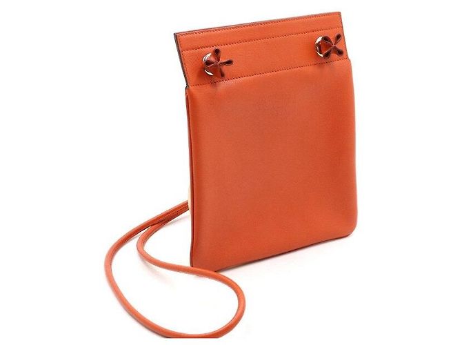 Hermès Borsa a tracolla mini Sakalyn Orange Swift Arancione - vista 3