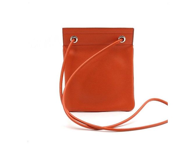 Hermès Borsa a tracolla mini Sakalyn Orange Swift Arancione - vista 4