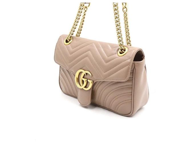 Marmont Gucci Matelassé Chevron Schultertasche mit Goldkette - Ansicht 2