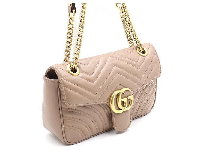 Marmont Gucci Matelassé Chevron Schultertasche mit Goldkette - Ansicht 3