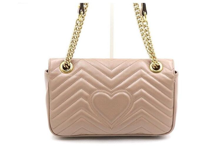 Marmont Gucci Matelassé Chevron Schultertasche mit Goldkette - Ansicht 4