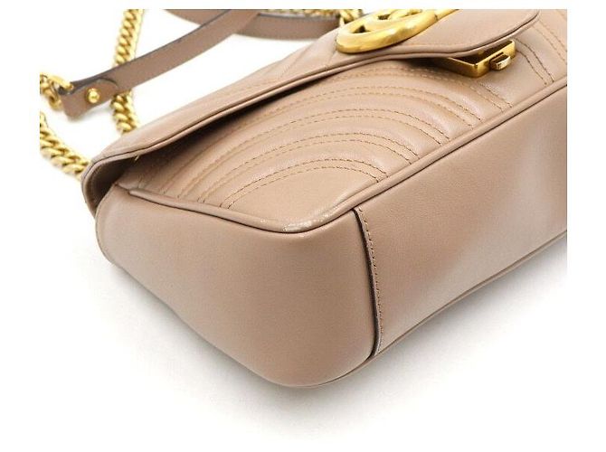 Marmont Gucci Matelassé Chevron Schultertasche mit Goldkette - Ansicht 8