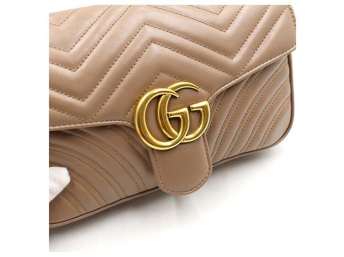 Marmont Gucci Matelassé Chevron Schultertasche mit Goldkette - Ansicht 9