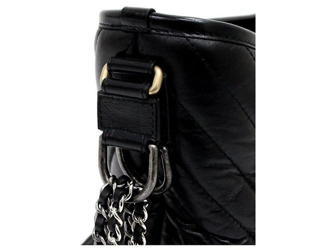 Gabrielle Chanel Hobo Schultertasche Schwarz - Ansicht 11