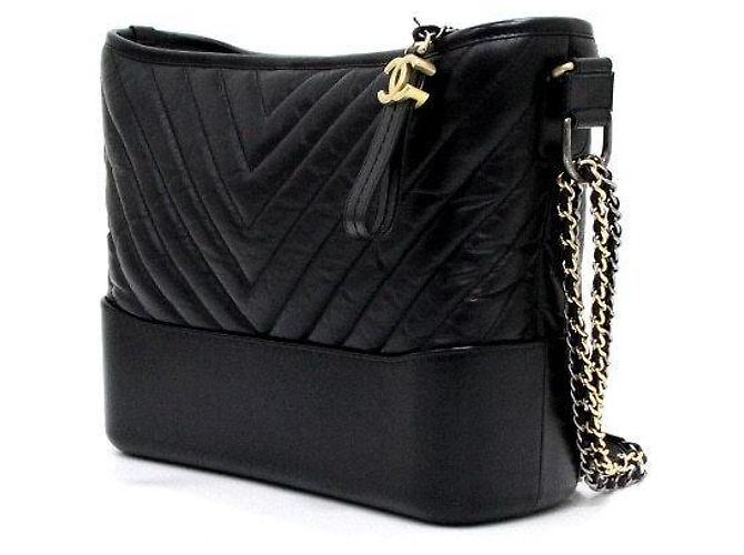 Gabrielle Chanel Hobo Schultertasche Schwarz - Ansicht 3