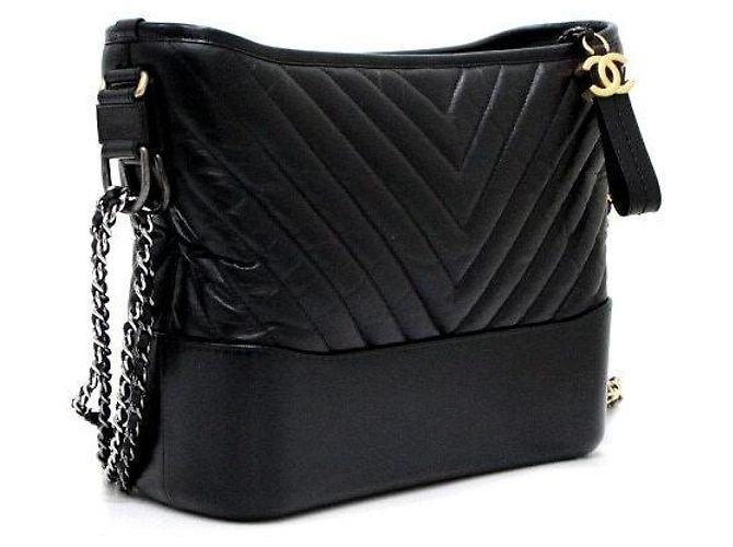Gabrielle Chanel Hobo Schultertasche Schwarz - Ansicht 4