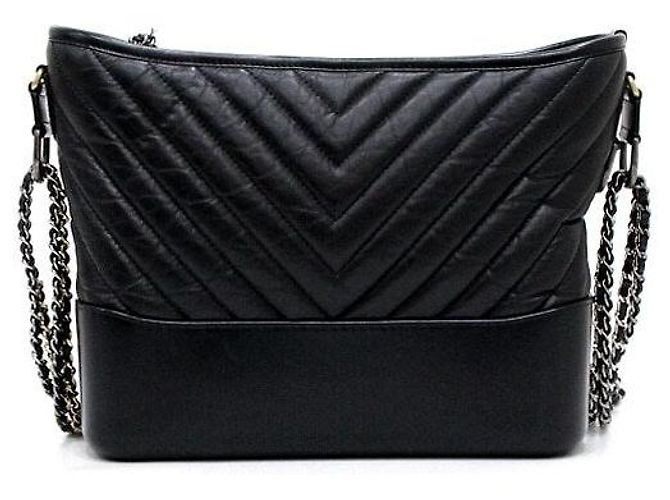 Gabrielle Chanel Hobo Schultertasche Schwarz - Ansicht 5
