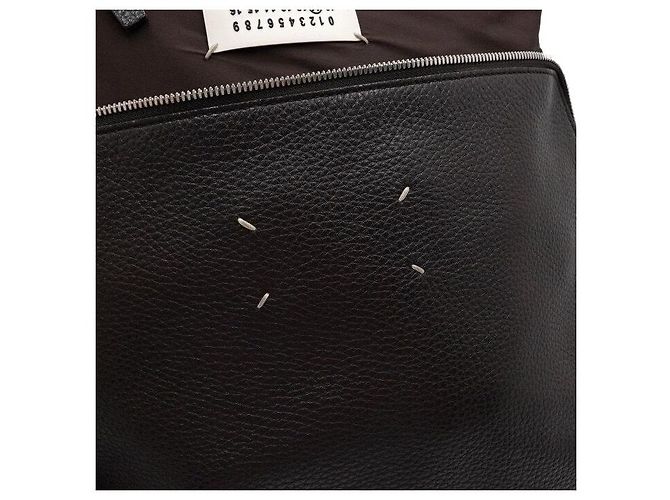 Maison Martin Margiela Bolsa de ombro e bolsa transversal em couro marrom - vista 10