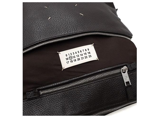 Maison Martin Margiela Bolsa de ombro e bolsa transversal em couro marrom - vista 11
