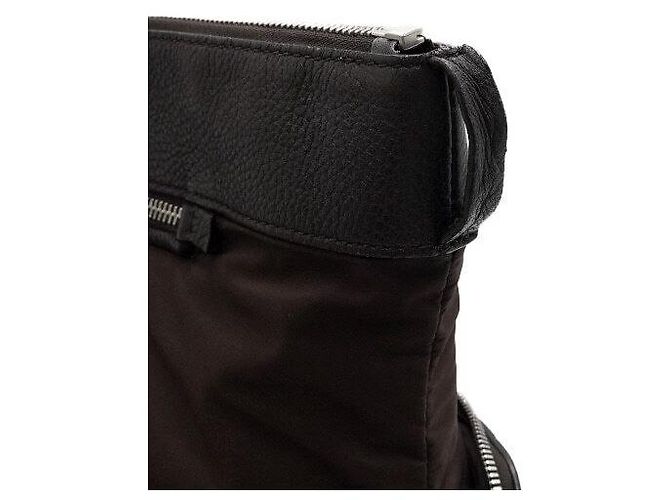Maison Martin Margiela Bolsa de ombro e bolsa transversal em couro marrom - vista 12