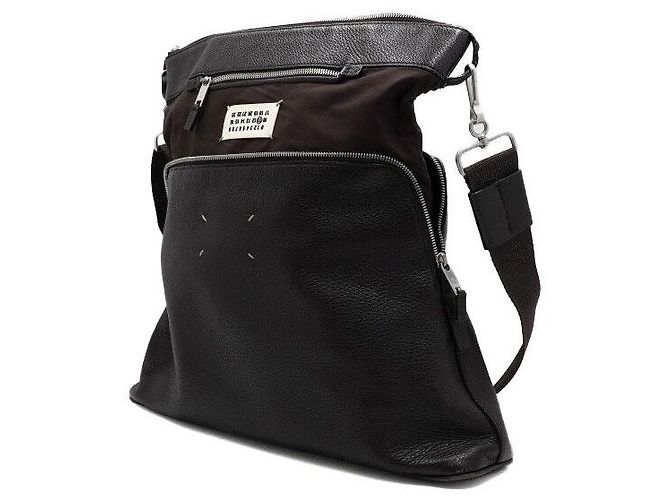 Maison Martin Margiela Bolsa de ombro e bolsa transversal em couro marrom - vista 2