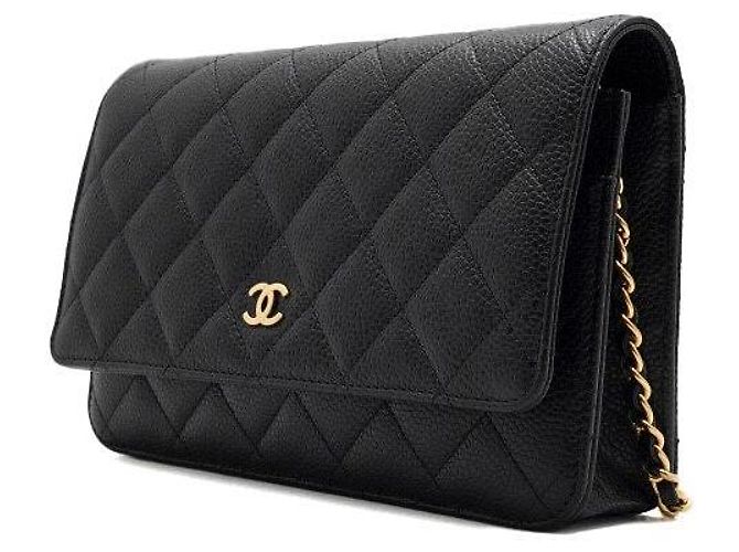 Chanel Borsa a tracolla e crossbody con catena CC dorata Nero - vista 2