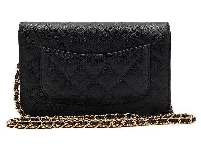 Chanel Borsa a tracolla e crossbody con catena CC dorata Nero - vista 4