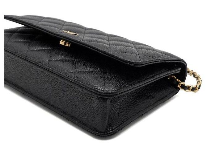 Chanel Borsa a tracolla e crossbody con catena CC dorata Nero - vista 8