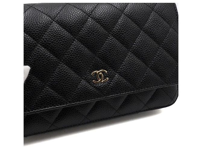 Chanel Borsa a tracolla e crossbody con catena CC dorata Nero - vista 9