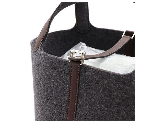 Hermès Lock Picotin Felt Bo Swift Grismon Havana Tote and Shoulder Bag Multiple colors - view 8