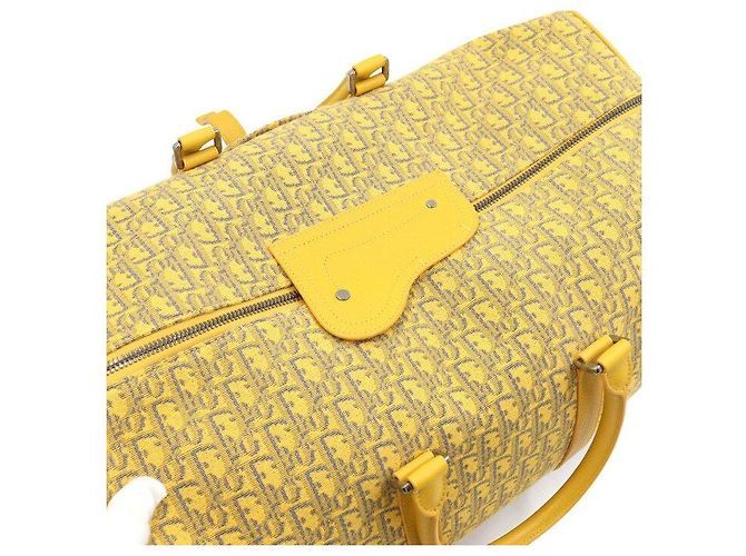 Dior Borsa Duffle Lingot in jacquard Oblique giallo - vista 5