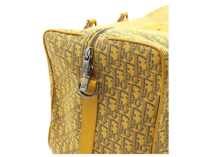 Dior Borsa Duffle Lingot in jacquard Oblique giallo - vista 6