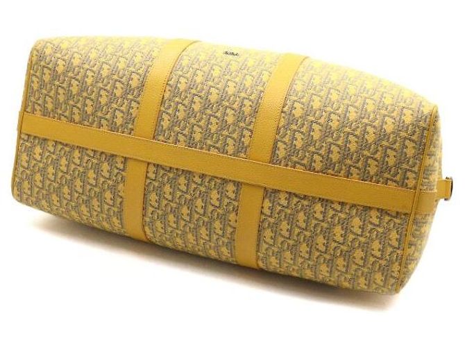 Dior Borsa Duffle Lingot in jacquard Oblique giallo - vista 8