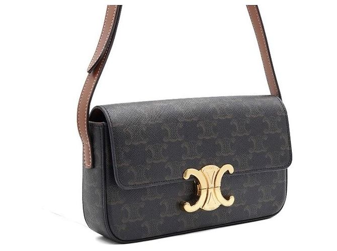 Céline Trio Canvas Tan Shoulder Bag - view 3