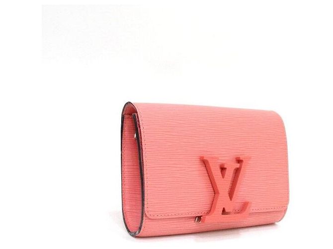 Louis Vuitton Clutch e borsa a tracolla in pelle Epi rosa - vista 3