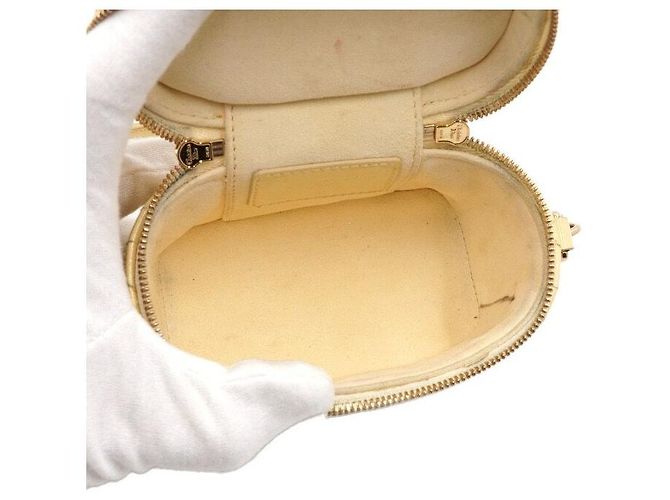 Dior Micro borsa a tracolla e borsa a tracolla in vernice giallo cannage - vista 5