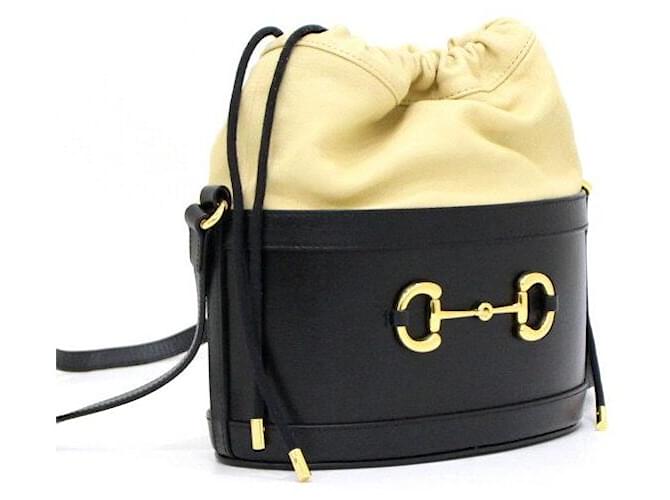 Gucci Borsa a secchiello e a tracolla Horsebit Nero - vista 3
