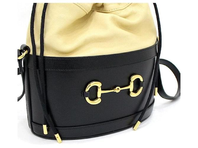 Gucci Borsa a secchiello e a tracolla Horsebit Nero - vista 8