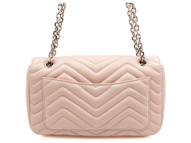Gucci Bolsa de ombro média GG Marmont Matelassé Rosa Suave - vista 4