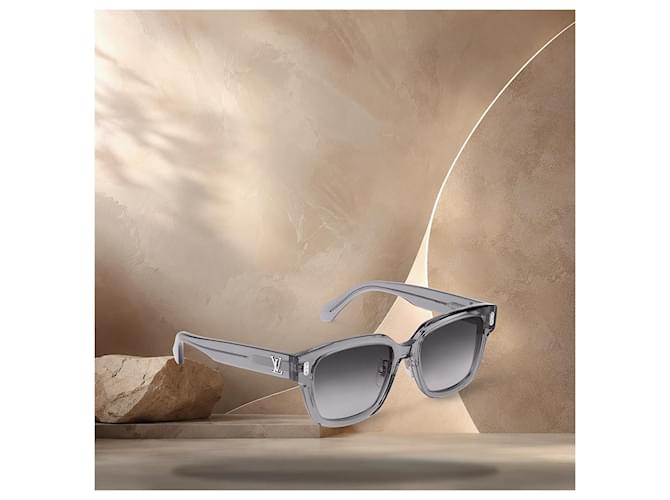Louis Vuitton Occhiali da Sole Confidence Square Marrone - vista 2