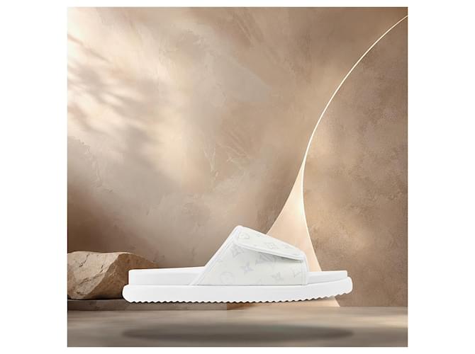 Eva Louis Vuitton Miami Mule White Bianco - vista 3