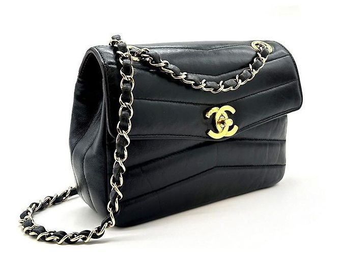 Chanel Chevron Classic Mini Tasche Schwarz - Ansicht 6